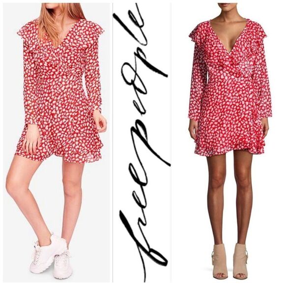 ✨HP✨Frenchie Valentine's Day Wrap Casual Dress✨ - Picture 4 of 7